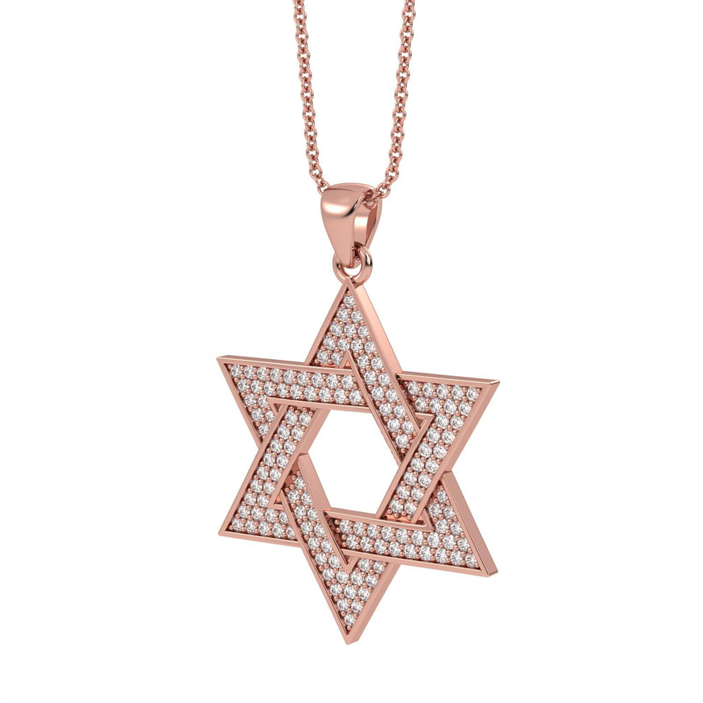 מגן דוד זהב ויהלומים