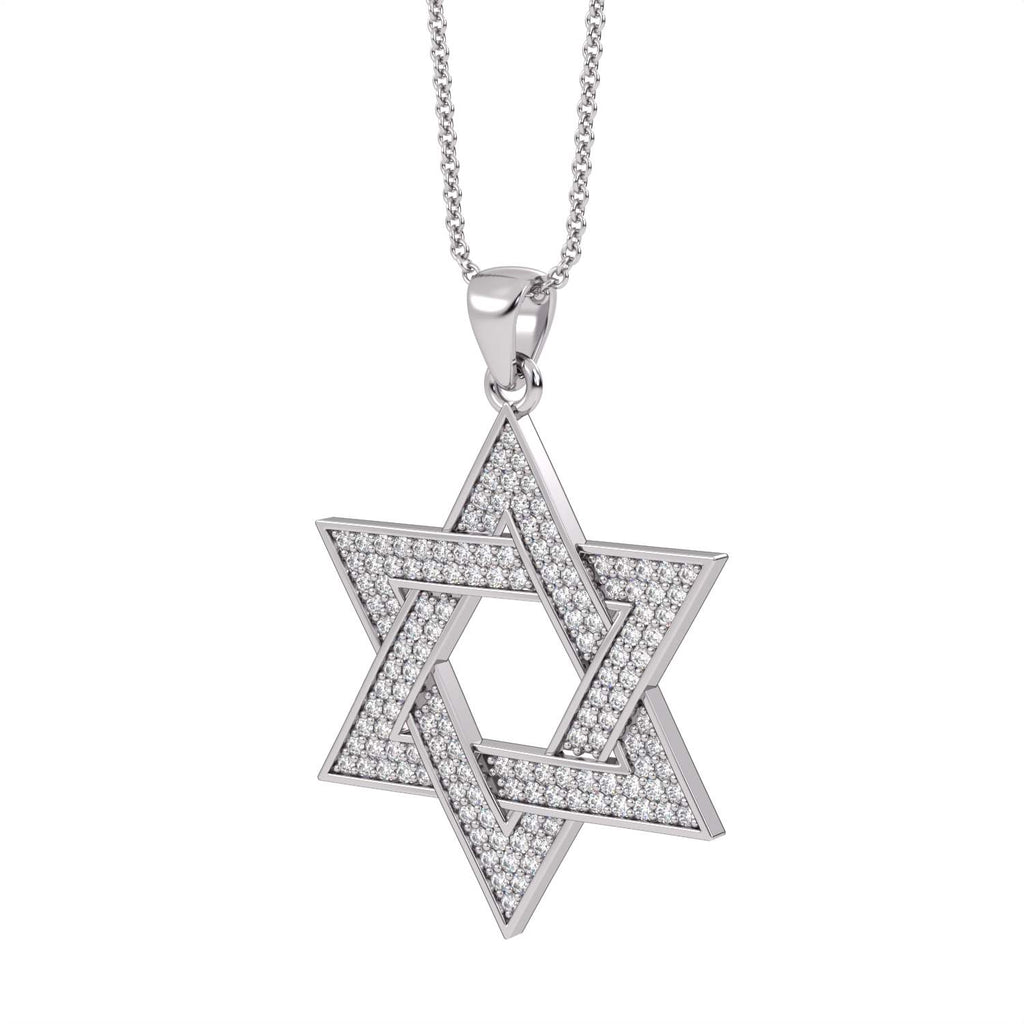 מגן דוד זהב ויהלומים