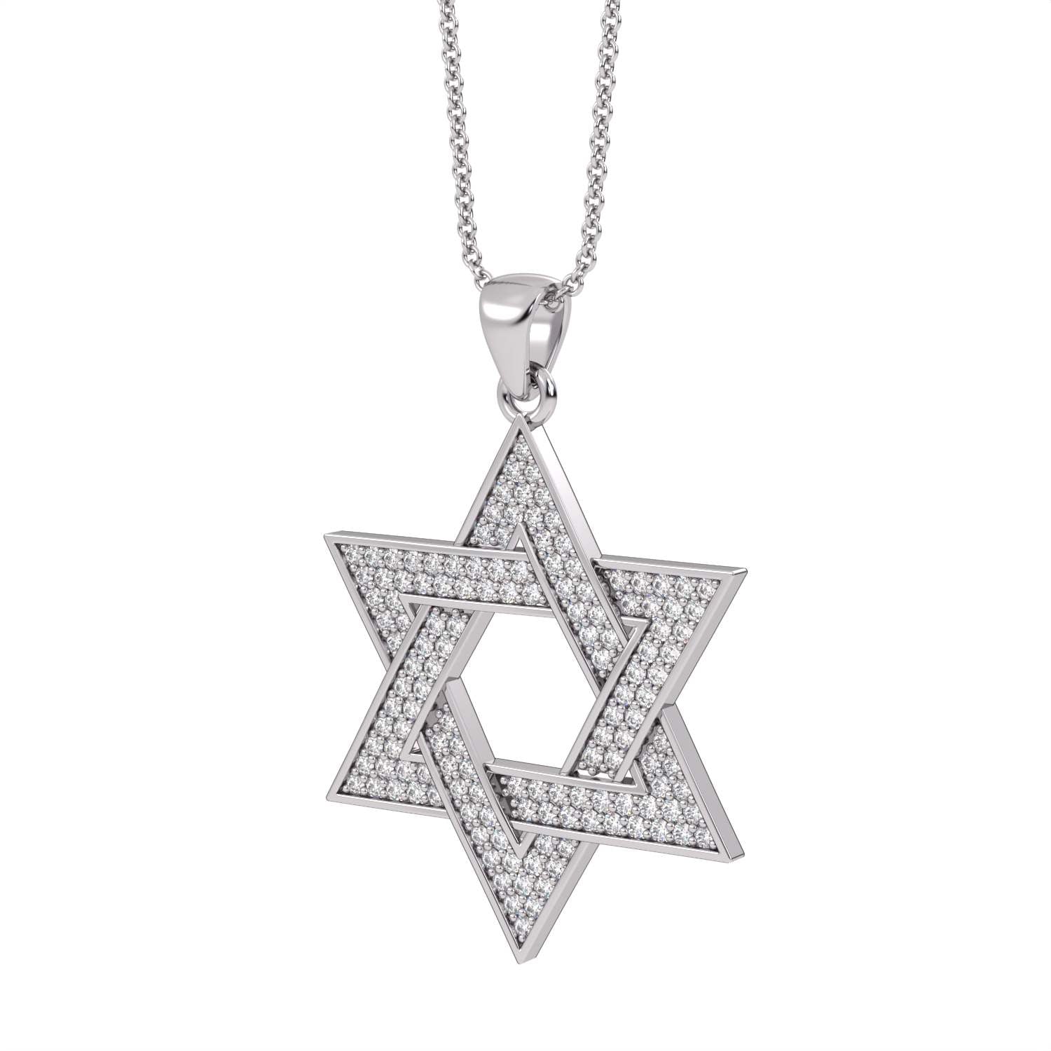 מגן דוד זהב ויהלומים